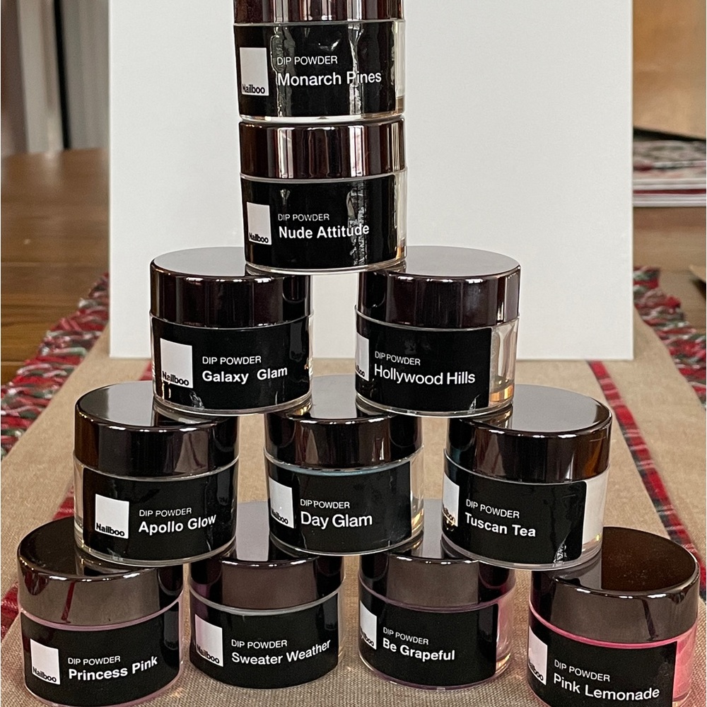 Nailboo Dip Powder Lot 1 oz. Jars (11) - Gently Used